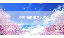 极光加速器怎么用