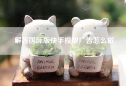 解答国际版快手投放广告怎么做