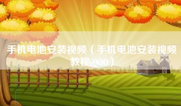 手机电池安装视频（手机电池安装视频教程iQOO）