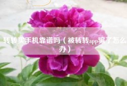 转转买手机靠谱吗（被转转app骗了怎么办）