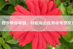 四步教你审题，轻松写出优秀中考作文！
