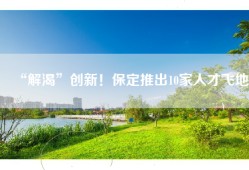 “解渴”创新！保定推出10家人才飞地