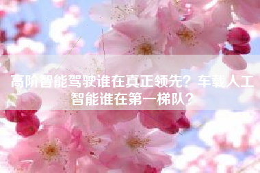 高阶智能驾驶谁在真正领先？车载人工智能谁在第一梯队？