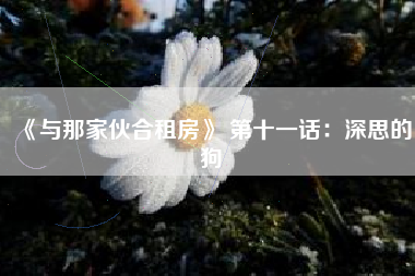 《与那家伙合租房》 第十一话：深思的狗