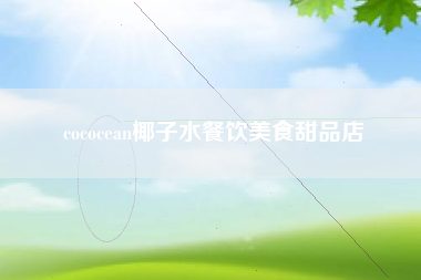 cococean椰子水餐饮美食甜品店