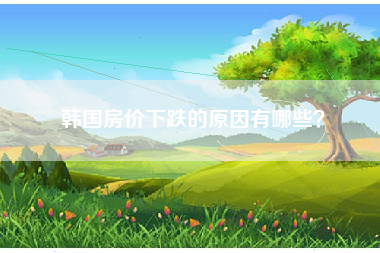 韩国房价下跌的原因有哪些？